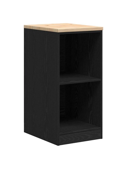 Autotallin säilytyskaappi musta 40x51x85 cm täysi mänty