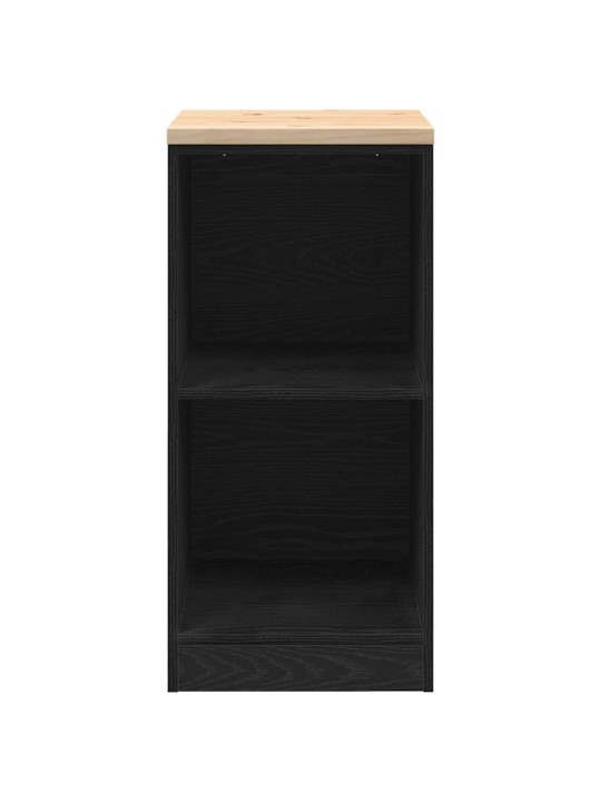 Autotallin säilytyskaappi musta 40x51x85 cm täysi mänty