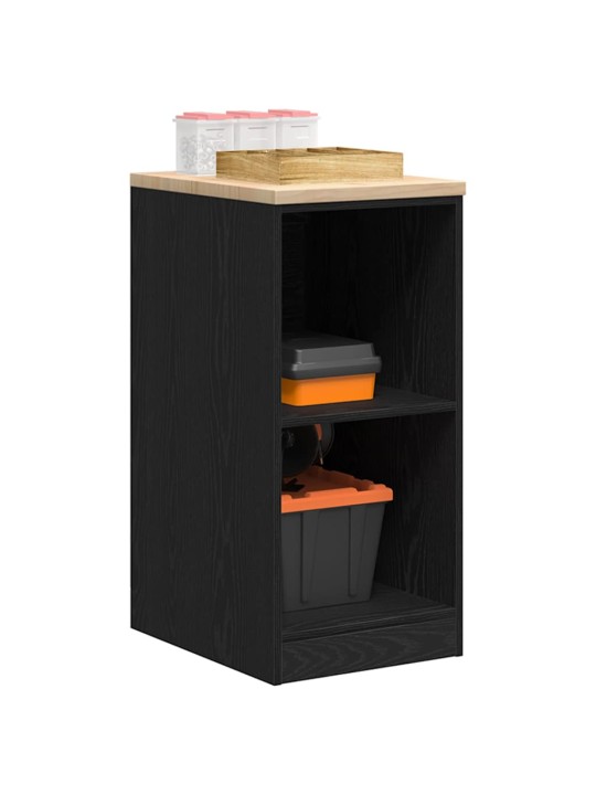 Autotallin säilytyskaappi musta 40x51x85 cm täysi mänty