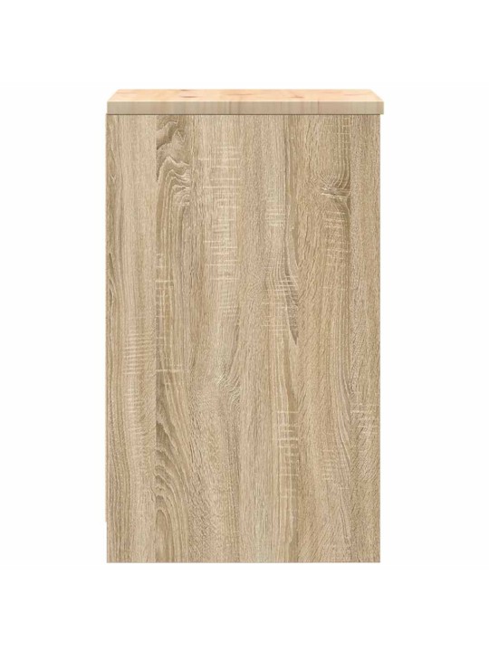 Autotallin säilytyskaappi sonoma tammi 40x51x85 cm täysi mänty