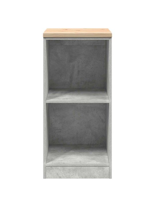 Autotallin säilytyskaappi betoni harmaa 40x51x85 cm täysi mänty