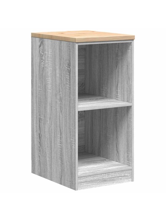 Autotallin säilytyskaappi harmaa sonoma 40x51x85 cm täysi mänty