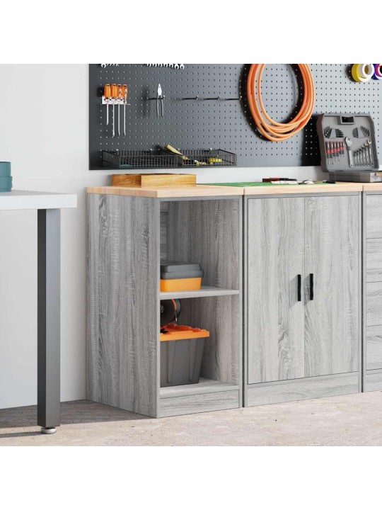 Autotallin säilytyskaappi harmaa sonoma 40x51x85 cm täysi mänty