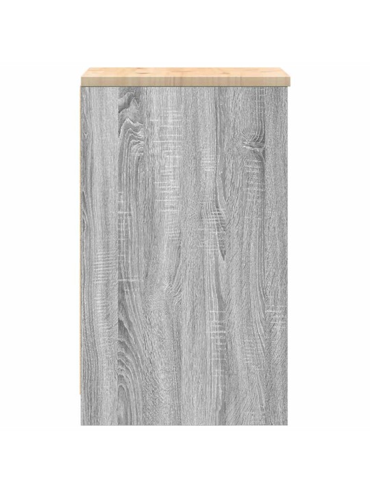 Autotallin säilytyskaappi harmaa sonoma 40x51x85 cm täysi mänty