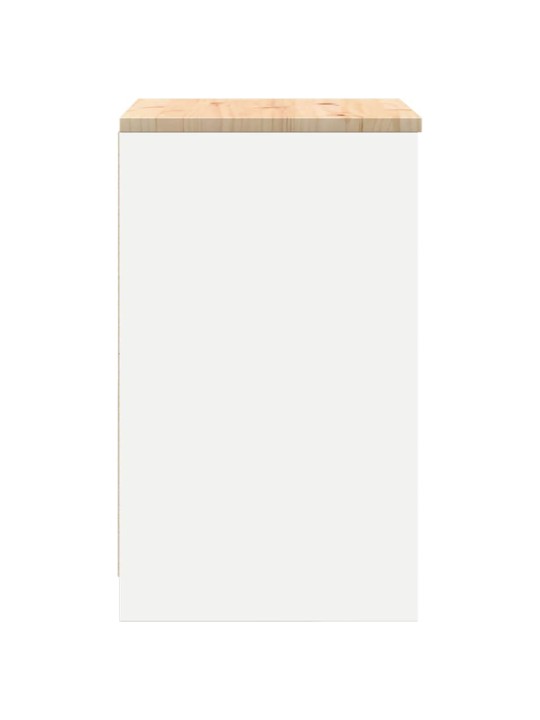 Autotallin säilytyskaappi valkoinen 60x51x85 cm täysi mänty
