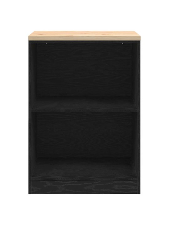 Autotallin säilytyskaappi musta 60x51x85 cm täysi mänty