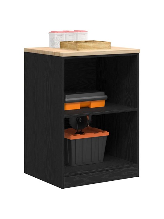 Autotallin säilytyskaappi musta 60x51x85 cm täysi mänty