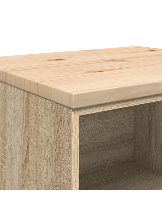 Autotallin säilytyskaappi sonoma tammi 60x51x85 cm täysi mänty