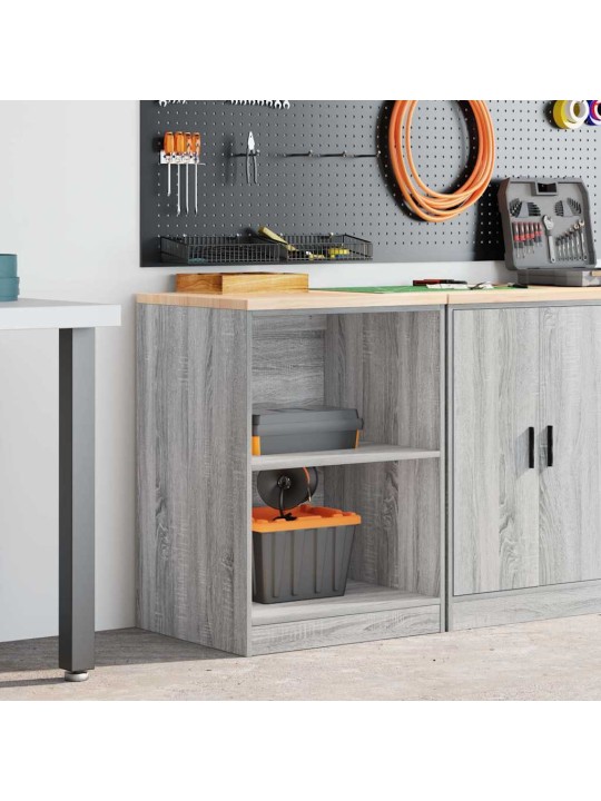 Autotallin säilytyskaappi harmaa sonoma 60x51x85 cm täysi mänty
