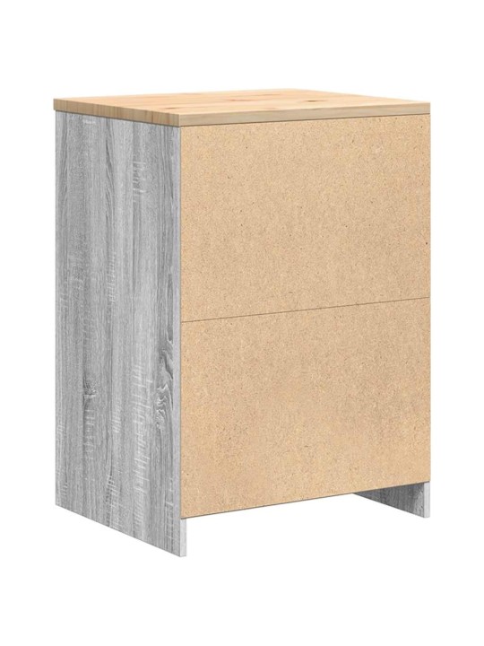 Autotallin säilytyskaappi harmaa sonoma 60x51x85 cm täysi mänty