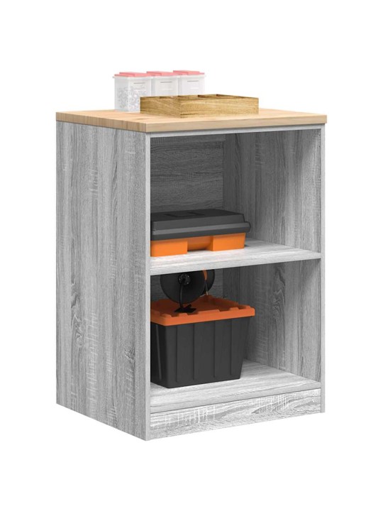 Autotallin säilytyskaappi harmaa sonoma 60x51x85 cm täysi mänty