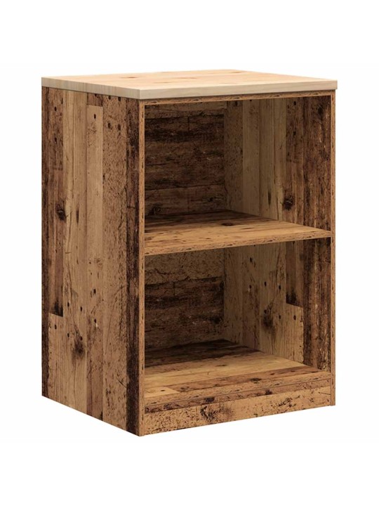 Autotallin säilytyskaappi vanha puu 60x51x85 cm täysi mänty