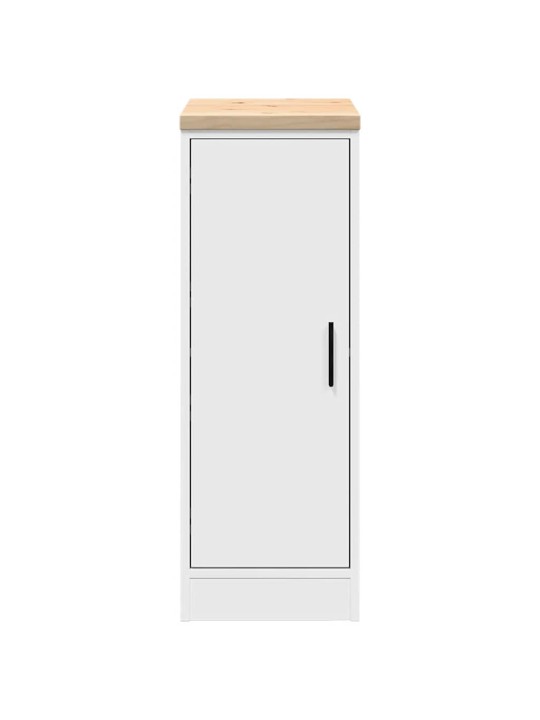 Autotallin säilytyskaappi valkoinen 30x51x85 cm täysi mänty