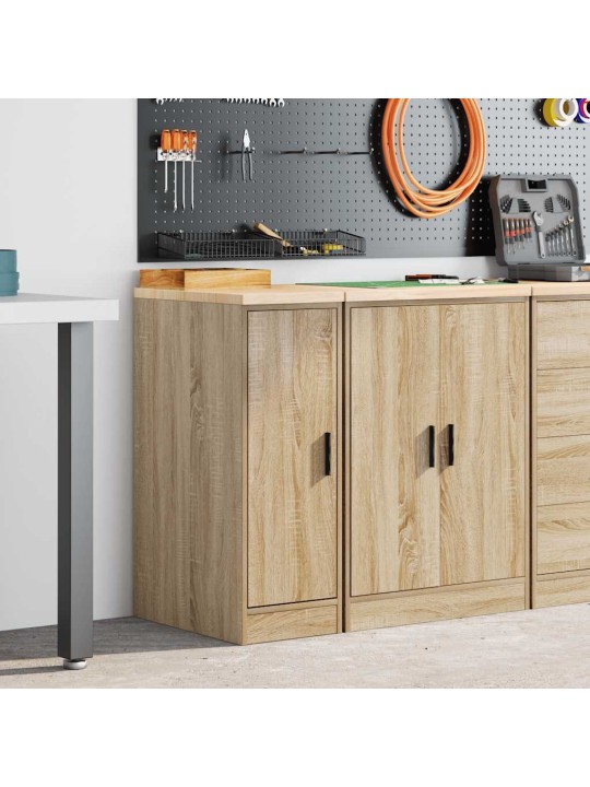 Autotallin säilytyskaappi sonoma tammi 30x51x85 cm täysi mänty
