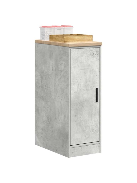 Autotallin säilytyskaappi betoni harmaa 30x51x85 cm täysi mänty