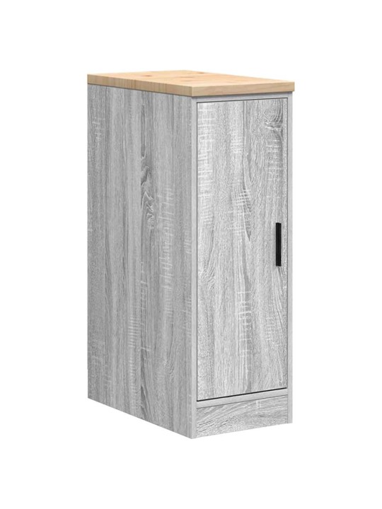 Autotallin säilytyskaappi harmaa sonoma 30x51x85 cm täysi mänty