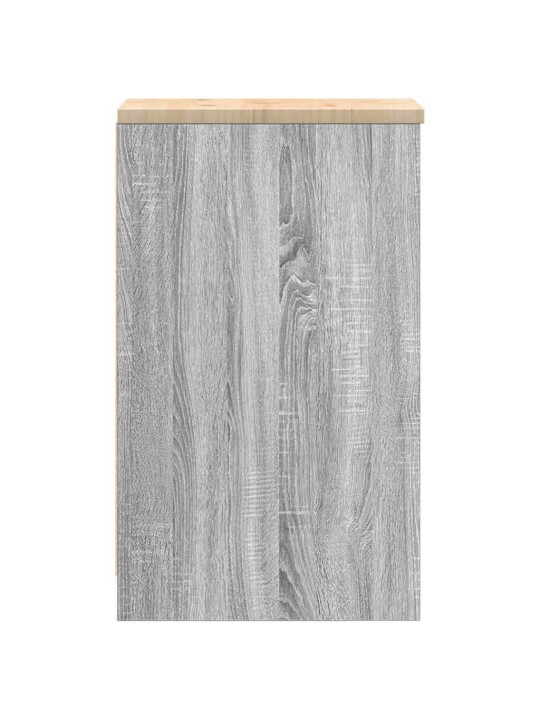 Autotallin säilytyskaappi harmaa sonoma 30x51x85 cm täysi mänty