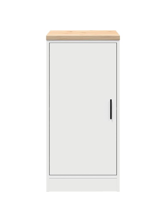 Autotallin säilytyskaappi valkoinen 40x51x85 cm täysi mänty