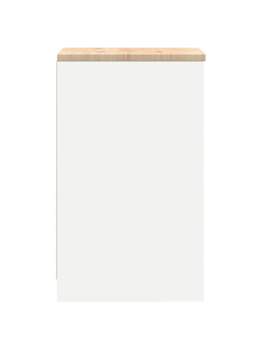 Autotallin säilytyskaappi valkoinen 40x51x85 cm täysi mänty