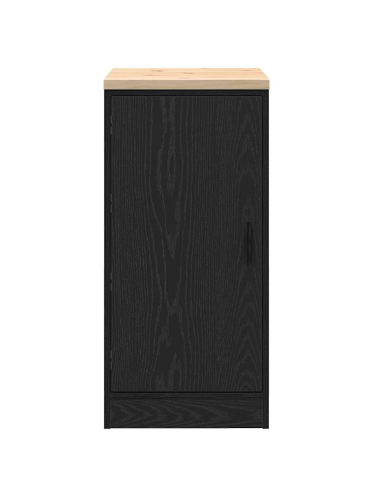 Autotallin säilytyskaappi musta 40x51x85 cm täysi mänty