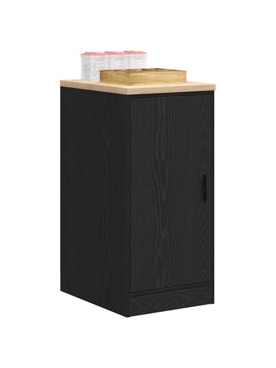 Autotallin säilytyskaappi musta 40x51x85 cm täysi mänty