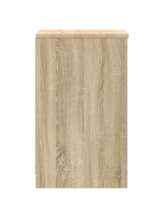 Autotallin säilytyskaappi sonoma tammi 40x51x85 cm täysi mänty