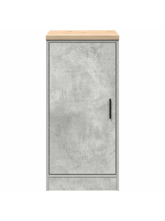 Autotallin säilytyskaappi betoni harmaa 40x51x85 cm täysi mänty