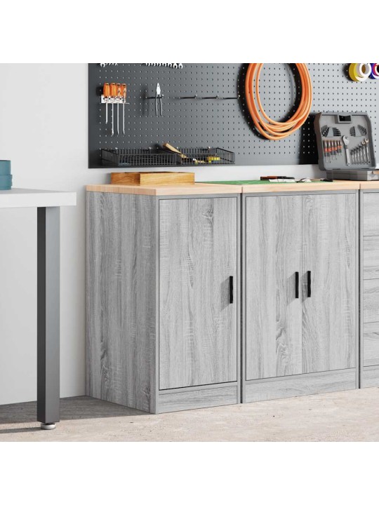 Autotallin säilytyskaappi harmaa sonoma 40x51x85 cm täysi mänty