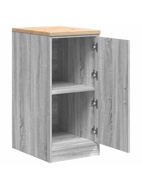 Autotallin säilytyskaappi harmaa sonoma 40x51x85 cm täysi mänty