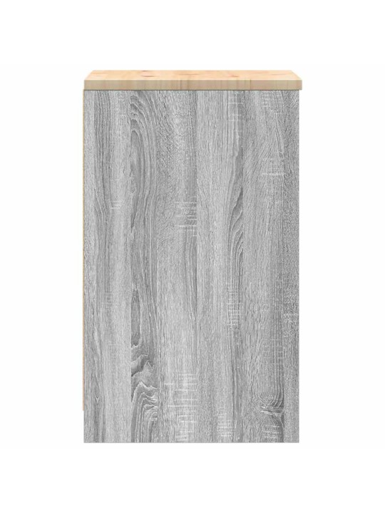 Autotallin säilytyskaappi harmaa sonoma 40x51x85 cm täysi mänty