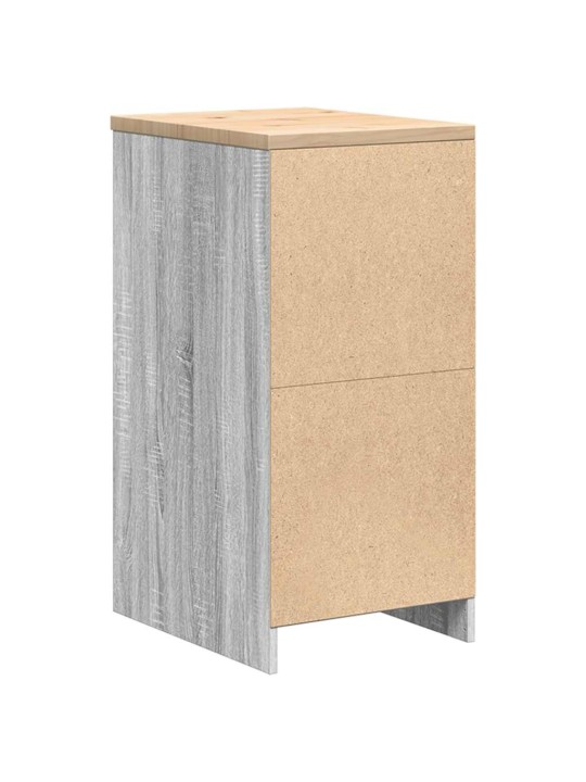 Autotallin säilytyskaappi harmaa sonoma 40x51x85 cm täysi mänty