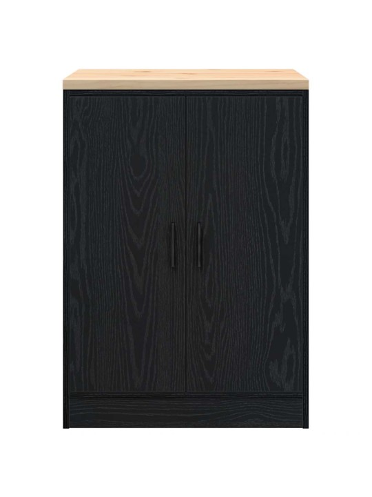 Autotallin säilytyskaappi musta 60x51x85 cm täysi mänty
