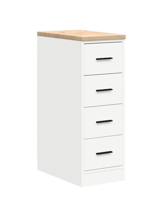 Autotallin säilytyskaappi valkoinen 30x51x85 cm täysi mänty