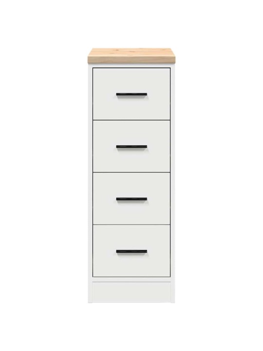 Autotallin säilytyskaappi valkoinen 30x51x85 cm täysi mänty