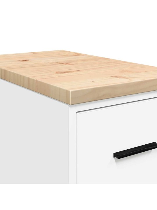 Autotallin säilytyskaappi valkoinen 30x51x85 cm täysi mänty