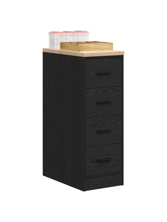 Autotallin säilytyskaappi musta 30x51x85 cm täysi mänty