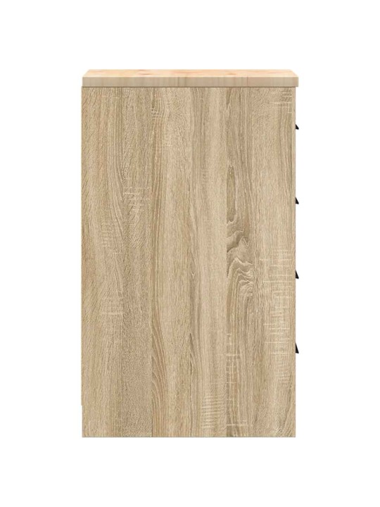 Autotallin säilytyskaappi sonoma tammi 30x51x85 cm täysi mänty
