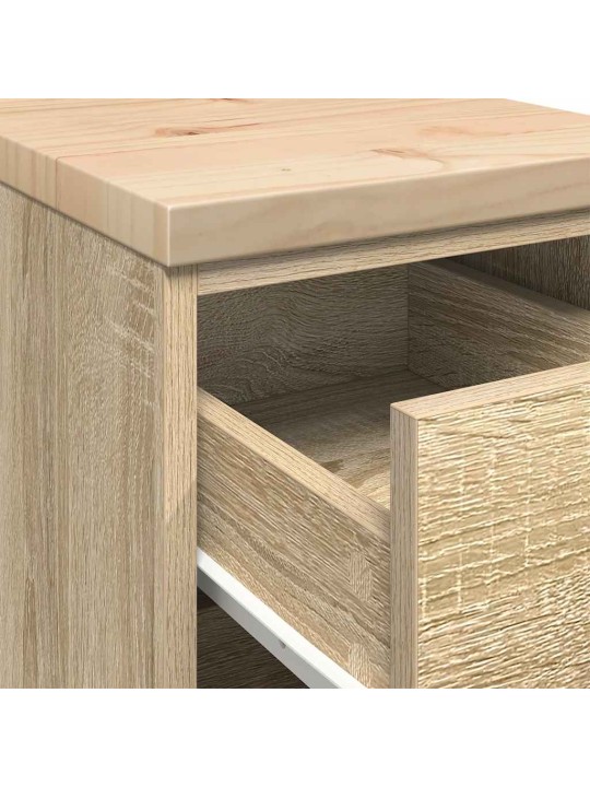 Autotallin säilytyskaappi sonoma tammi 30x51x85 cm täysi mänty