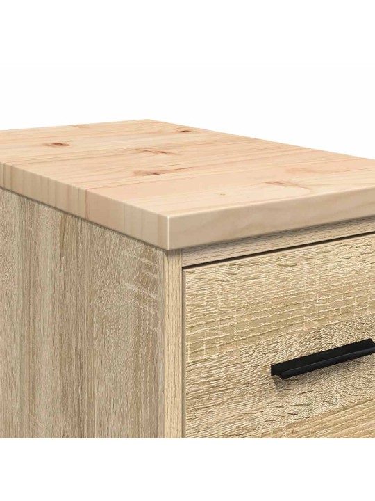 Autotallin säilytyskaappi sonoma tammi 30x51x85 cm täysi mänty