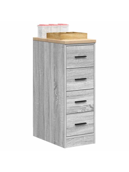 Autotallin säilytyskaappi harmaa sonoma 30x51x85 cm täysi mänty