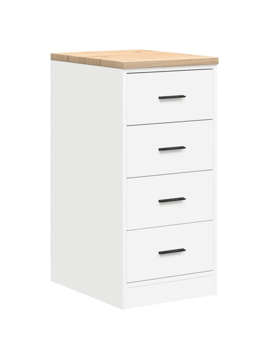 Autotallin säilytyskaappi valkoinen 40x51x85 cm täysi mänty