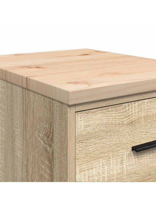 Autotallin säilytyskaappi sonoma tammi 40x51x85 cm täysi mänty
