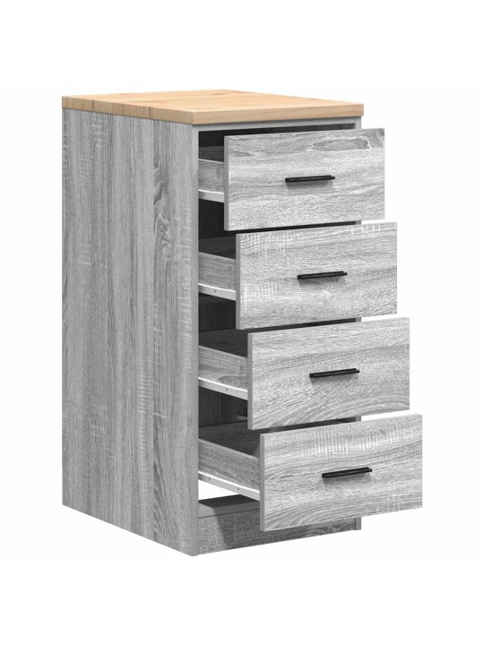 Autotallin säilytyskaappi harmaa sonoma 40x51x85 cm täysi mänty