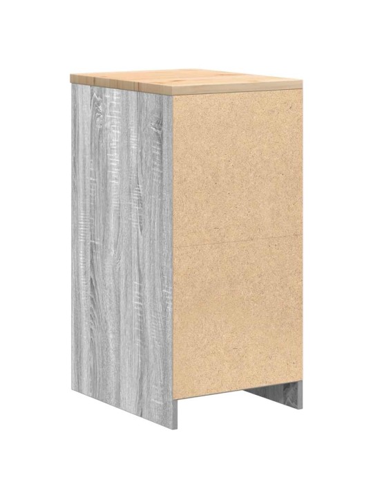 Autotallin säilytyskaappi harmaa sonoma 40x51x85 cm täysi mänty