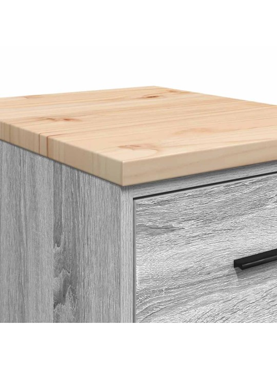 Autotallin säilytyskaappi harmaa sonoma 40x51x85 cm täysi mänty