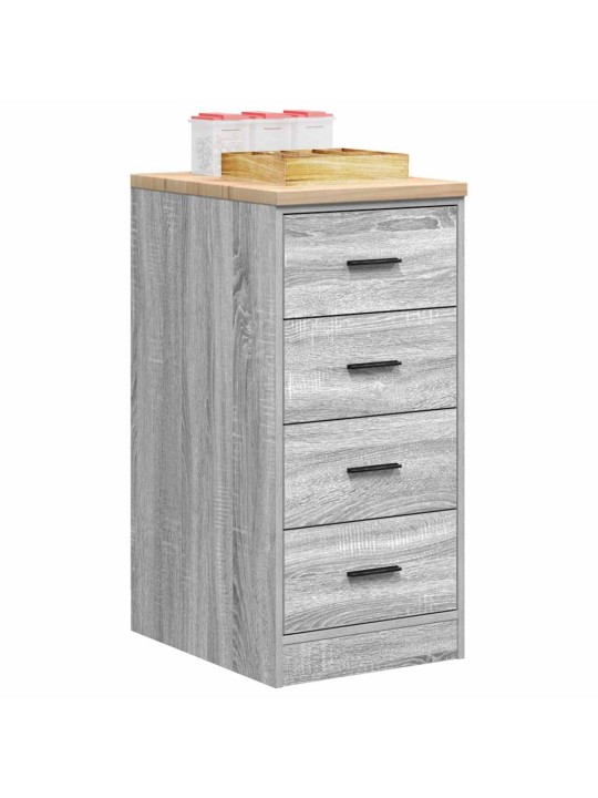 Autotallin säilytyskaappi harmaa sonoma 40x51x85 cm täysi mänty
