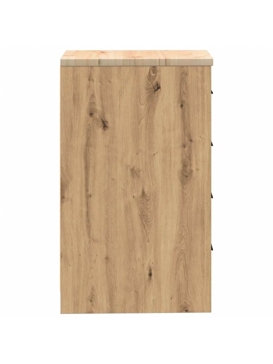 Autotallin säilytyskaappi 40x51x85 cm täysi mänty