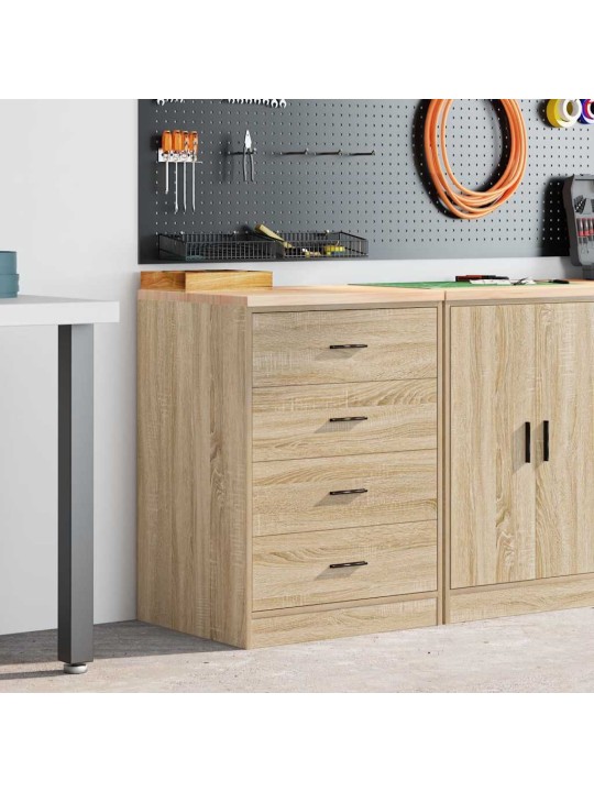 Autotallin säilytyskaappi sonoma tammi 60x51x85 cm täysi mänty