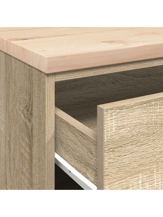 Autotallin säilytyskaappi sonoma tammi 60x51x85 cm täysi mänty