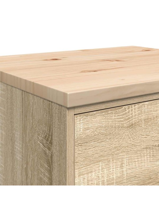 Autotallin säilytyskaappi sonoma tammi 60x51x85 cm täysi mänty